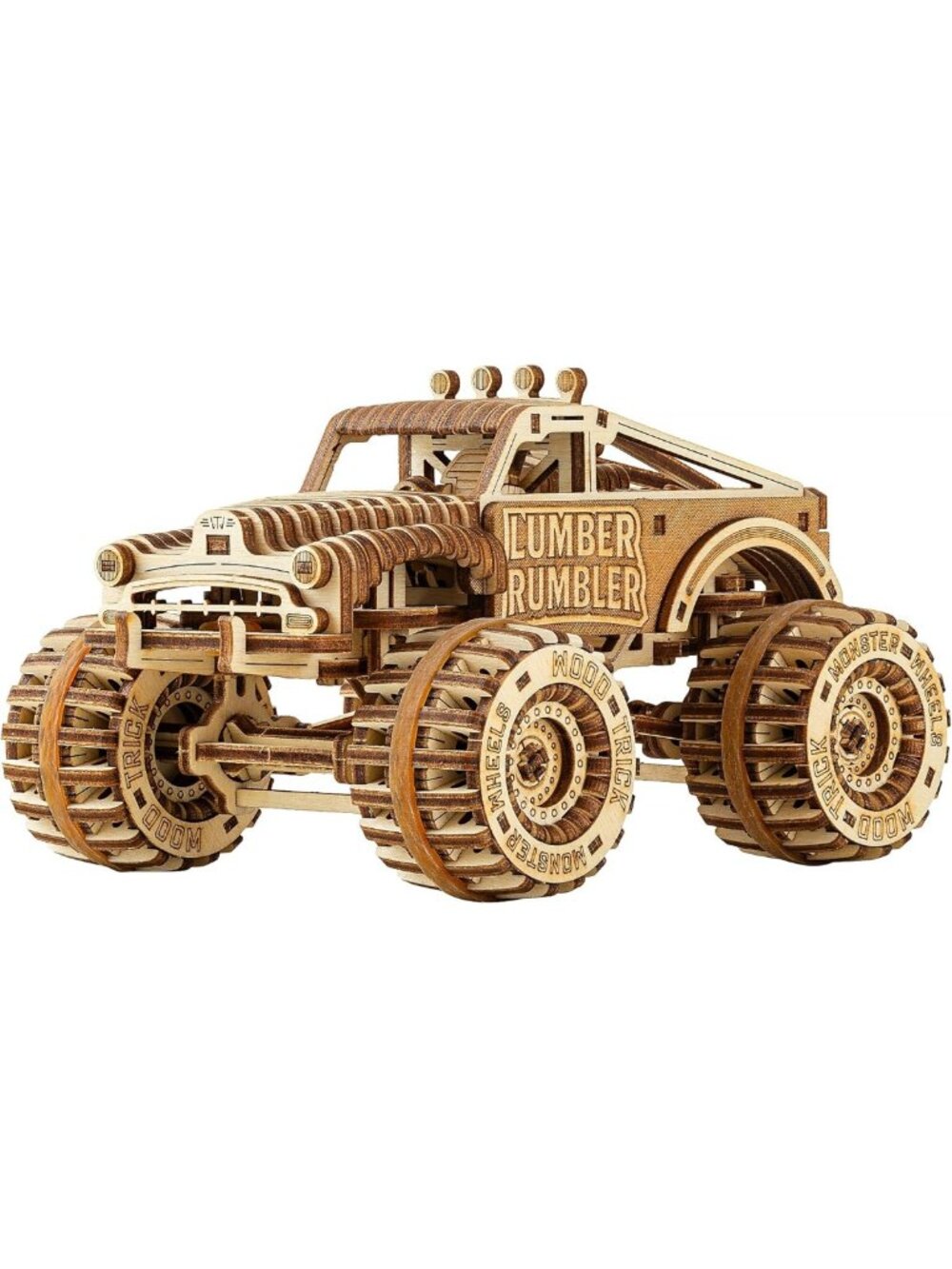 3D Wooden Pickup Truck Puzzle Kit for Adults - Rides 12 Feet, Fun DIY Model